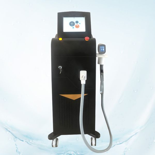 

big power new diode laser hair removal machine with three wavelength 808nm+755nm+1064nm with factory price, Black