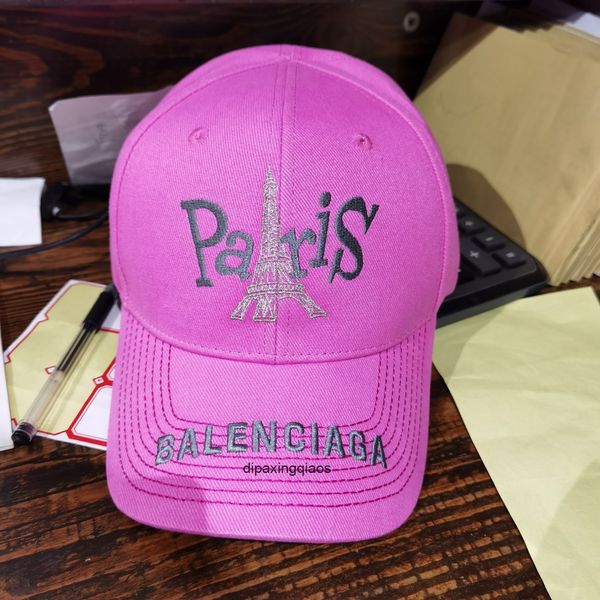

ball caps paris b balencaigass letter printed b family sunshade baseball cap versatile paris baby cap girl hat g family l family pink girl, Blue;gray