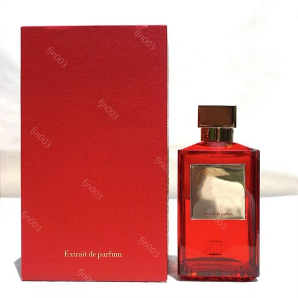 Fragrância da mais alta qualidade Maison red Rouge 540 Extrait de Parfum 200ml garrafa grande Neutro Oriental oud Floral 70ML Fragrâncias rápidas