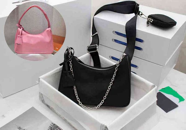 

2021 hobo women nylon shoulder bag re-edition 2000 designers 2005 tote handbags nylon presbyopic purse lady messenger bags 0102 48ac#