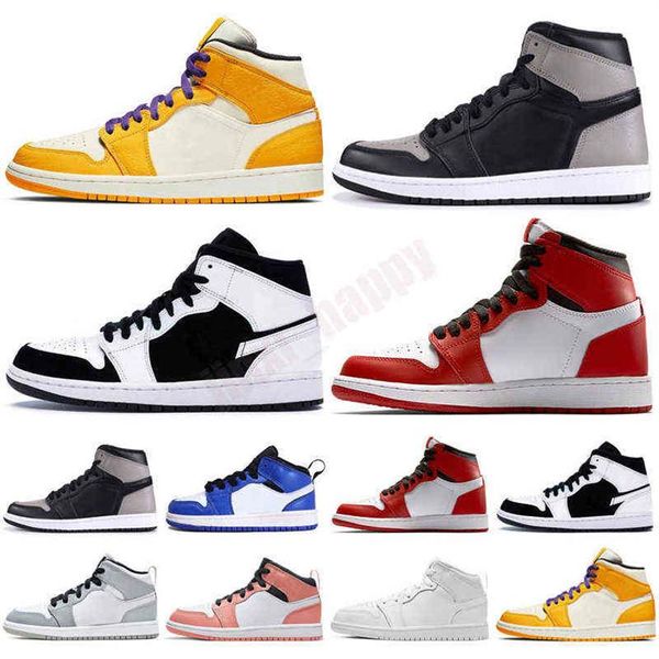 

infant baby boy basketball shoes kids jump 1 high og designer toddler baskets enfants sneakers trainers215e, Black