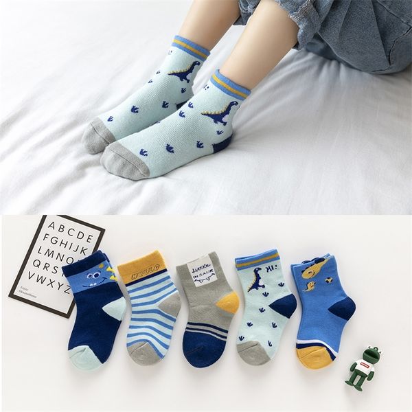 

5pairslot autumn winter warm cotton kids cute girls cartoon animal boys infant socks baby clothes accessories 220721, Pink;yellow