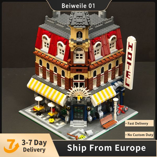 

lepin block 15002 creator series make cafe corner building blocks 2133pcs bricks children toys christmas gift 10182 model kit