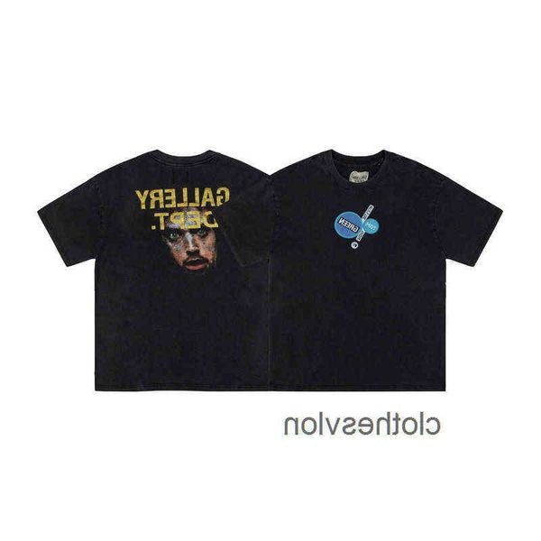 

spring fashion gallerydept mens 2022 new washing cartoon printing loose men's and women's summer short 18rx, White;black