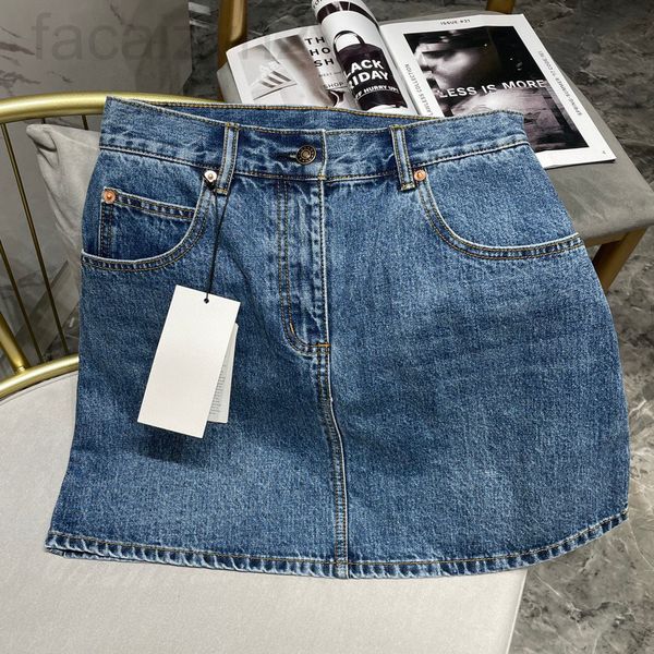 

two piece dress designer chaopaigujia denim skirt pp702022, White