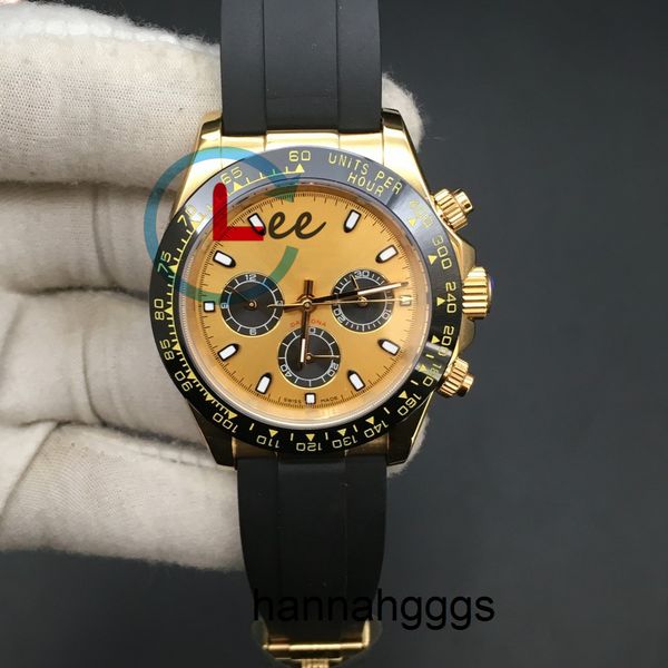 12 colori orologio da uomo di alta qualità orologio da polso meccanico automatico cinturino in silicone lunetta in ceramica zaffiro 116518 orologi subacquei 40mm G61T