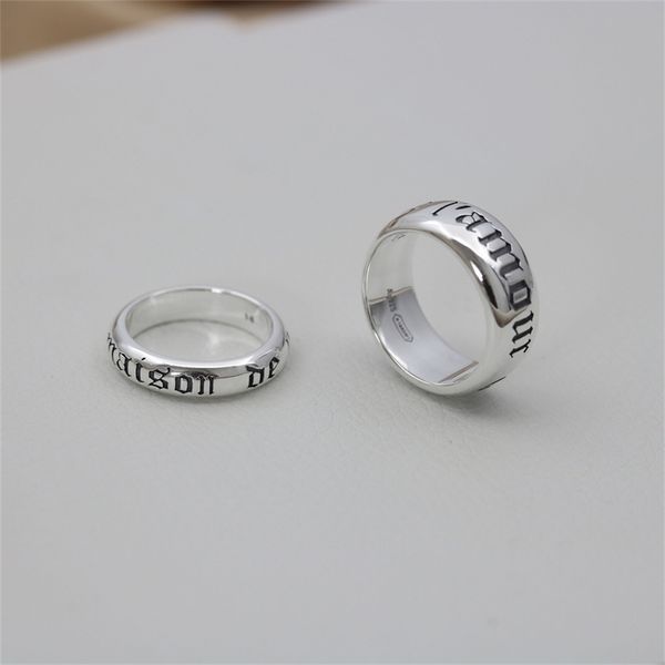 

20% off jewelry the new fashion jewelry 22 new interlocking double letter couple ring, Silver