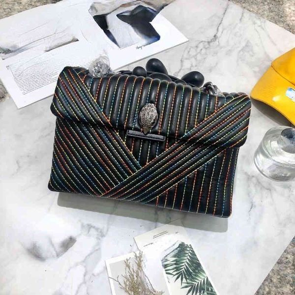 

kurt eagle head women's classic chain bag sheepskin retro diamond single shoulder diagonal chain handbag 220622