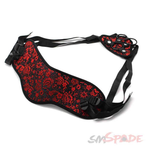 Nxy adulto brinquedos smspade plus size strap vermelho e preto para iniciantes no vibrador ajustável para lésbicas gay gay sexo produto 1201