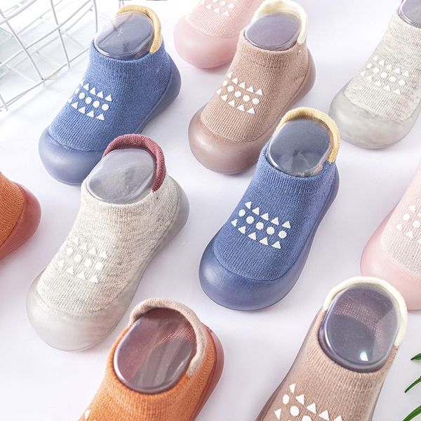 First Walkers Baby Shoes Autunno Cotone Antiscivolo Dispenser Toddler Walker Kids Suola in gomma morbida ShoeFirst