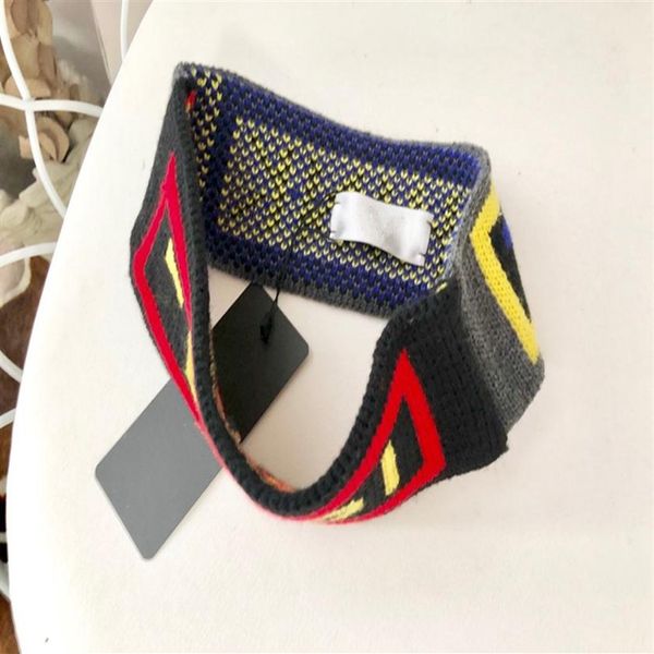 

designer elastic wool headbands knitted hair bands for men and women italy brands winter warm headband headwrap s8942942, Blue;gray