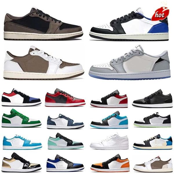 

jumpman 1 mens basketball shoes og unc 1s low unc designer women rpyal shadow obsidian paris chacigo red trainers sports sneaker size 36-46, Black