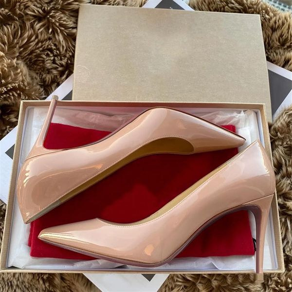 

with box dust bag high heels womens dress shoes office career vintage wedding black pointed peep toes pumps spikes217h