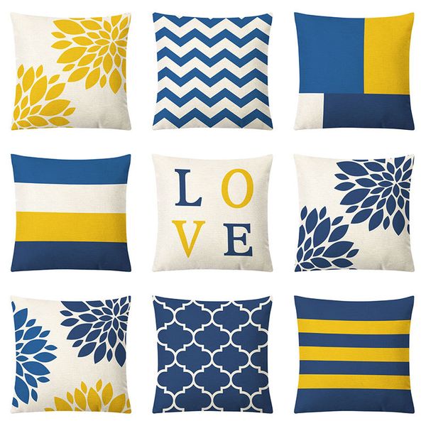 

multicolor decorative pillows geometric letters pillows office cushion cross -border almighty store wholesale pool pillow