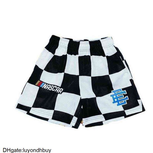 

mens fashion ee casual eric emanuel shorts designer luxury newyork city skyline fitness basketball breathable short women summer gym workout, White;black