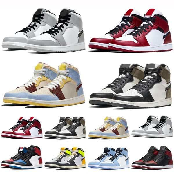 

jumpman basketball shoes 1 1s men women sneakers running sports shoes outdoor casual comfortable university blue white guava metallic purple