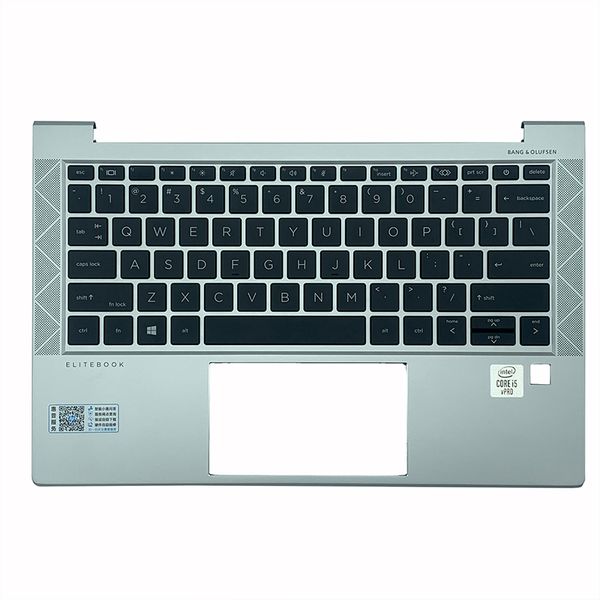 Novos caixas de laptop originais Cobertura superior Capa superior para HP EliteBook 830 735 G7 PalmRest Keyboard M08700-001 EUA