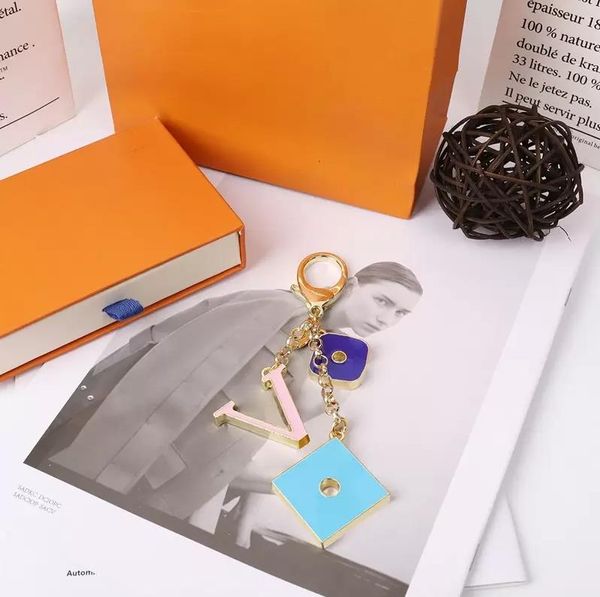 

fashion keychains designer key chains men women car bag chain classic accessories 6 styles, Silver
