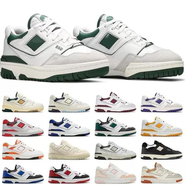 

casual shoes 550 men women sneakers white green university blue burgundy purple panda oreo trainer jogging walking 2022 1sports shoes zc0f z, Black