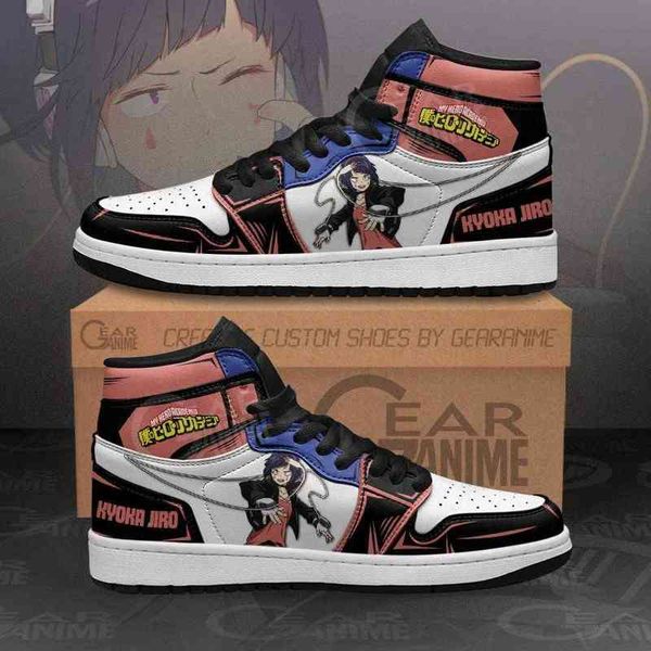

bnha kyoka jiro sneakers my hero academia anime shoes, Black