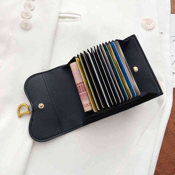 

model year anti-theft brush anti magnetic card bag women's large capacity short wallet organ multi position purses_boet