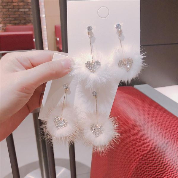 Brincos de cabelos para cabelo de lustres de lustres de lustres para mulheres Crystal gota de jóias femininas de jóias fofas