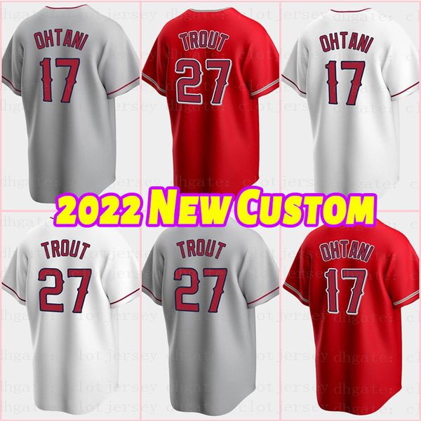 

mens women youth 27 mike trout baseball jersey los angels shohei ohtani anthony rendon noah syndergaard jack mayfield luis rengifo taylor wa, Blue;black