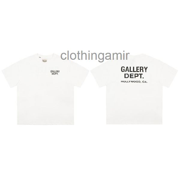 

designer t shirts 2022 gallerydept mens fashion summer high street brand printed letters short sleeve men's women's casual short s, White;black
