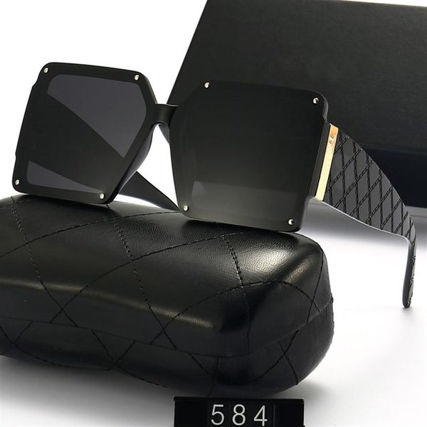 

designer sunglasses for men women summer style anti-ultraviolet retro plate square full frame fashion with box267g, White;black