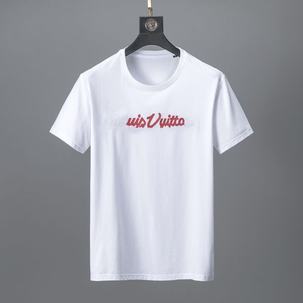 

summer fashion brand versatile round neck half short sleeve lovers t-shirt men's and women's casual s9, White;black