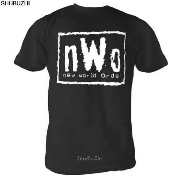 NWO World Order Wrestling Erwachsenes schwarzes T-Shirt Casual Pride T-Shirt Männer Unisex Shubuzhi T-Shirt Lose Größe Top sbz3047 220520