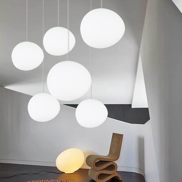 Kolye lambaları İtalya Foscarini Gregg Süspansiyon Lambası Stüdyosu Mutfak Kuafı Kapalı Ev Beyaz Kabarcık Işıkları Fixturespendent