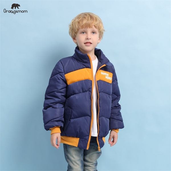 

arrive children's clothing winter boys coat boys jacket thick long-sleeved fashion cotton clothes infant winter coat lj201127, Blue;gray