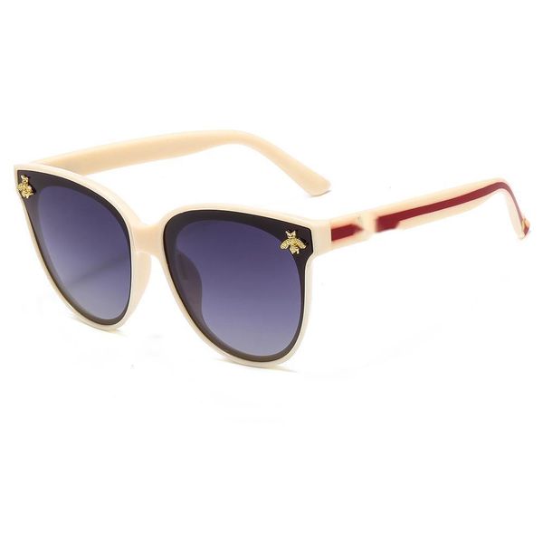 

new fashion classic tricolor polarized sunglasses g little bee women's g sunglasses luxury uv400 proof glasses, White;black
