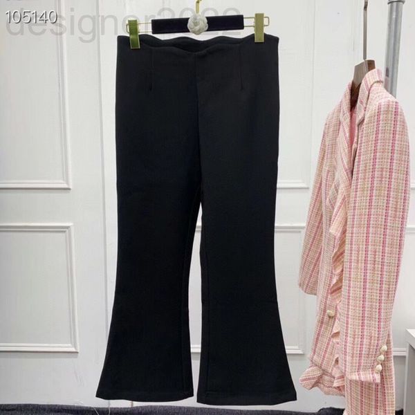 

women's jeans designer shenzhen nanyou high-end boutique shows thin temperament, high waist micro pull pants, slim fitting nine point w, Blue