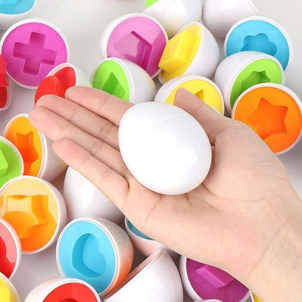 Intelligenz-Spielzeug, Erkennung, kognitive Weisheit, passendes Ei, digitales Obst, Dinosaurier-Ei, Auto-Erkennung, EggShape, Früherziehung für Kinder, Lernspielzeug, Geschenke