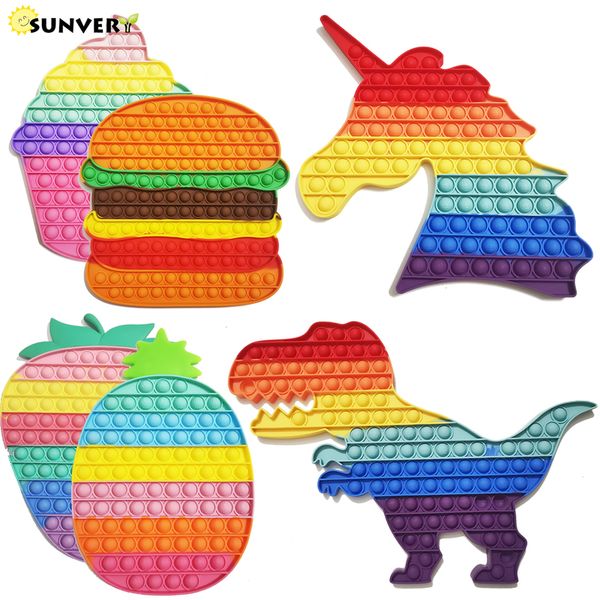 

giant fidget toys dinosaur 30/40 big push bubble sensory kid xxl huge figet toy autism children antistress game autism adhd gift 220504