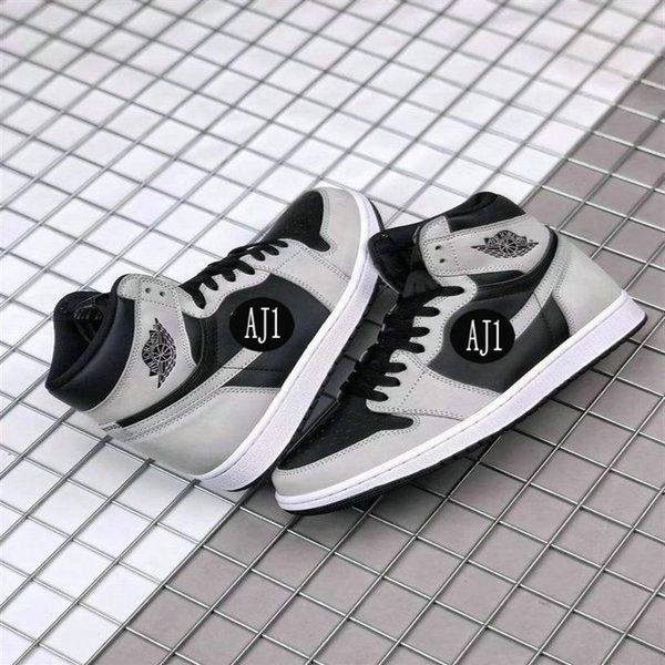 

2021 new 1 retro high og shadow 2 0 men women kids basketball shoes jumpman 1s black grey mens womens trainers youths 230y
