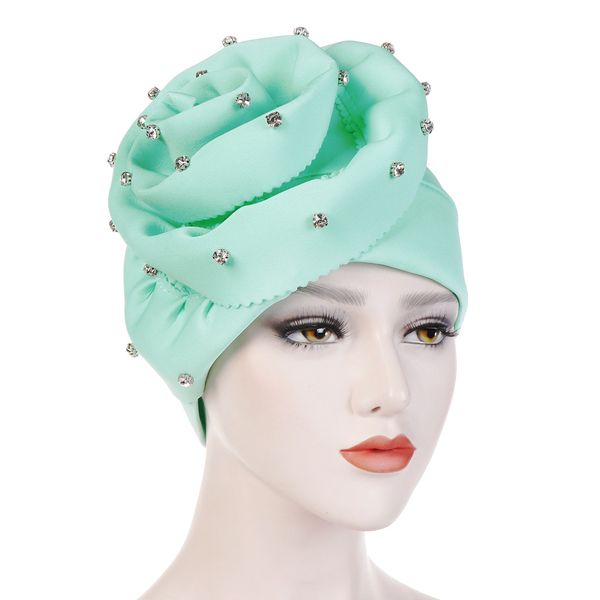 Große Blume Baumwolle Frauen Hijabs Islamischen Schal Schals Dame Hut Indien Kappe Muslimischen Turban Hüte Beanie Hut Haar Zubehör