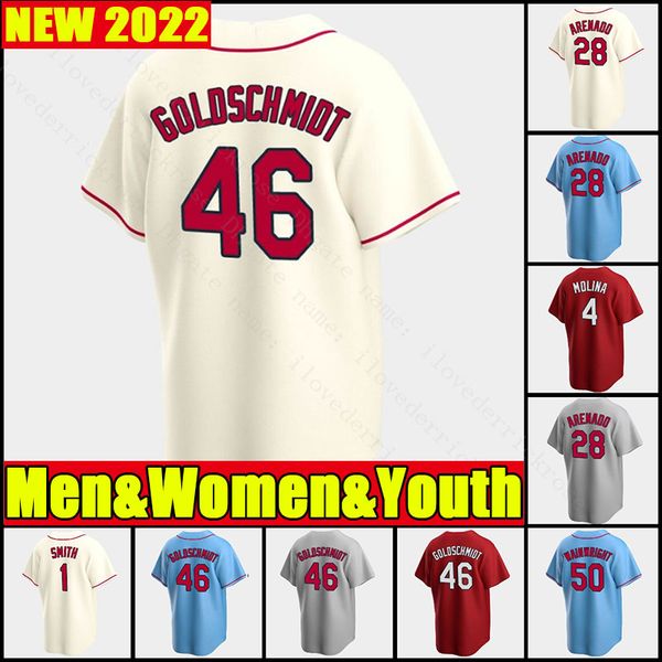 

new stitched custom men 28 nolan arenado jersey cardinal jersey 46 paul goldschmidt 4 yadier molina 1 ozzie smith 25 dexter fowler size s-3x, Blue;black