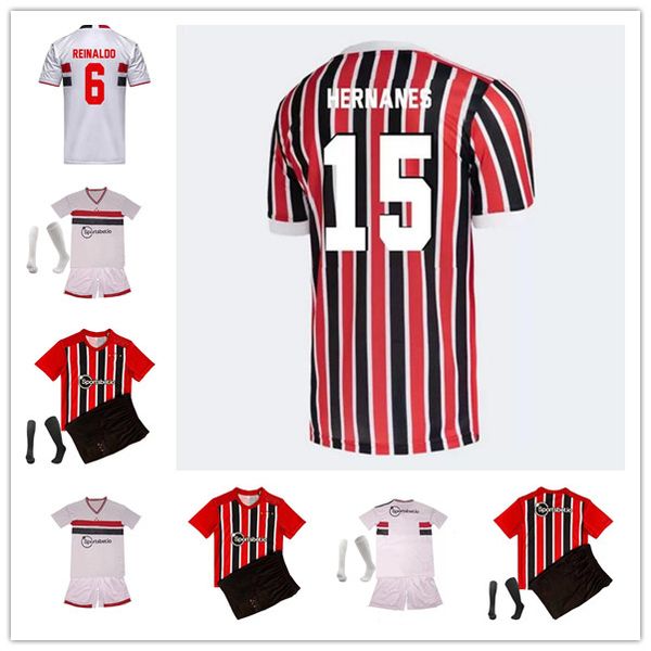 

sao paulo jerseys 2022 2023 soccer 11 luciano 6 reinaldo 37 tche 21 sara 10 dani alves 26 igor gomes hernanes men kids football shirt kits, Black;yellow