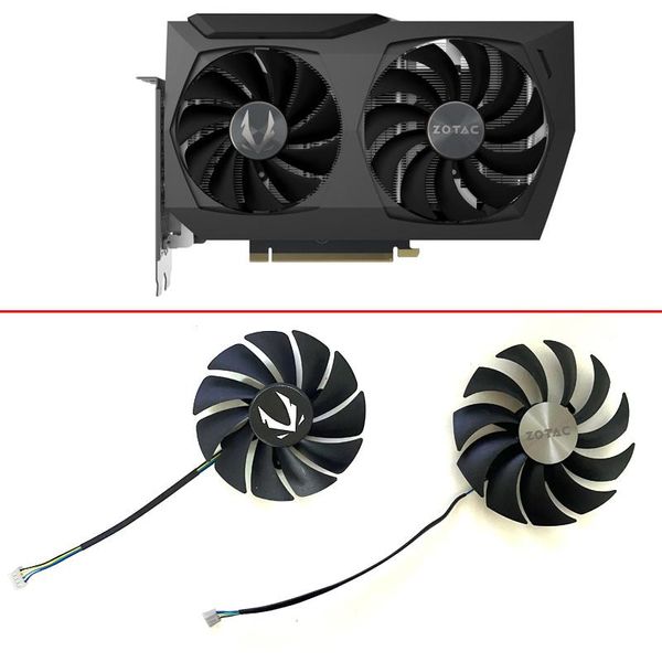 FANS SOĞUKLARI ZOTAC GEFORCE RTX 3070 İkiz Edge 3060 OC 3060TI 8G 100mm 89mm CF9015H12S 4in Grafik Kartı Fanfans