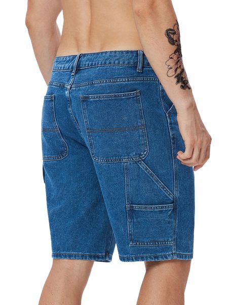 

men slant pocket bermuda denim shorts f4dg#, White;black