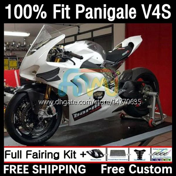 Carrozzeria OEM per DUCATI Panigale V 4 V4 S R V4S V4R 2018 2019 2020 2021 Kit corpo 1DH.31 Street Fighter V4-S V4-R 18-21 V-4S V-4R 18 19 20 21 Stampo ad iniezione Carenatura Bianco lucido