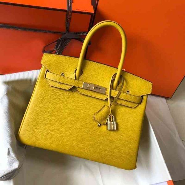 

luxury trend handbags birkins original genuine leather women's bag layer cowhide fashion litchi pattern portable shoulder