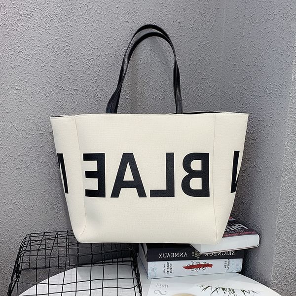 

large cross bag simple letter one shoulder fashion canvas capacity designer crossbody bags for woman