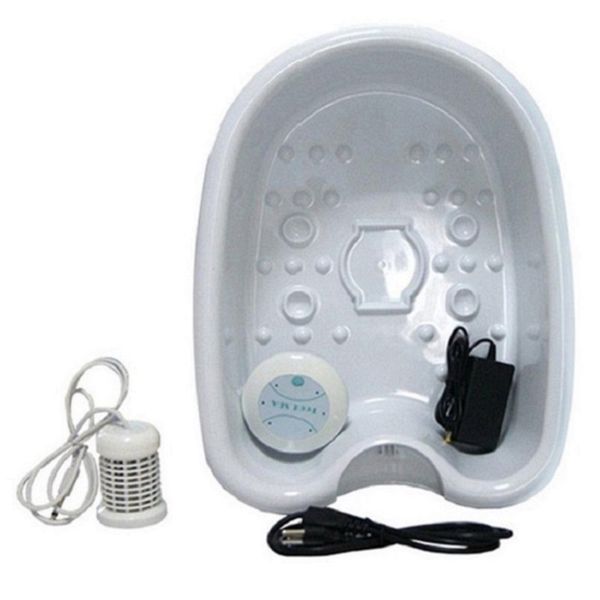

detox foot massager electric pressotherapy spa bath machine cleanse massage feet care bath basin array aqua masajeador relax