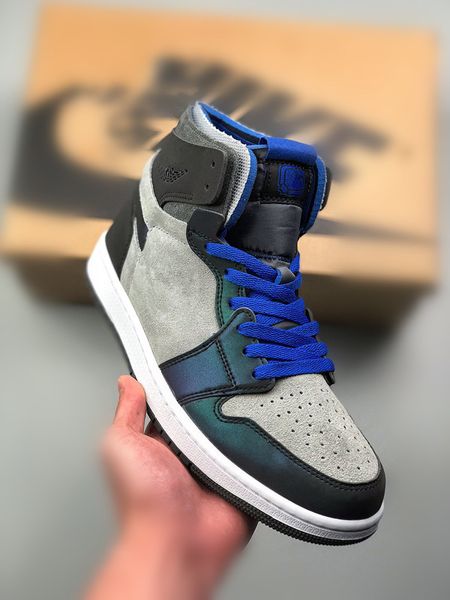 

shoes mens jumpman 1 high comfort league of legends world championship basketball sports sneakers iron grey/light