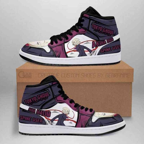

akira mado sneakers tokyo ghoul anime shoes, Black
