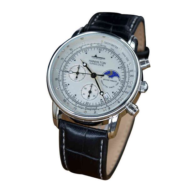

guangzhou price pu leather strap fashion mechanical luxury men's wrist quartz watch, Slivery;brown